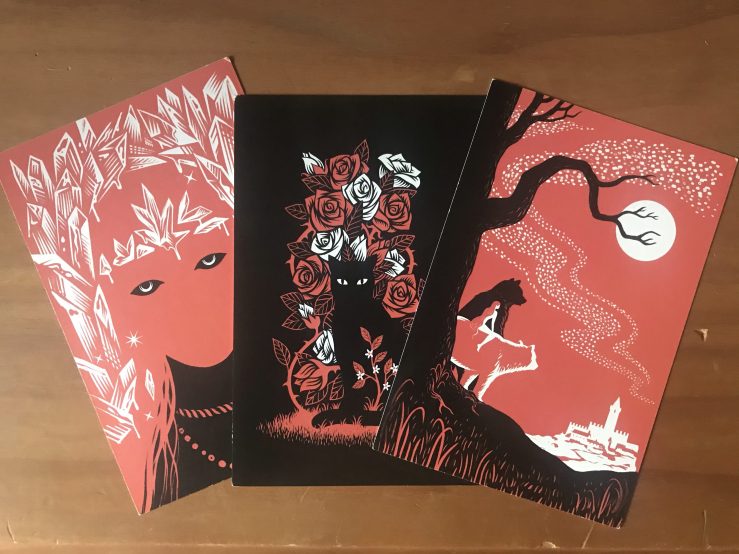 Tales of the Hinterland art postcards x3